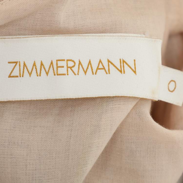 مملوكة مسبقًا Zimmermann Multicolor Printed Cotton Blend Kaleidoscope Mini Dress XS