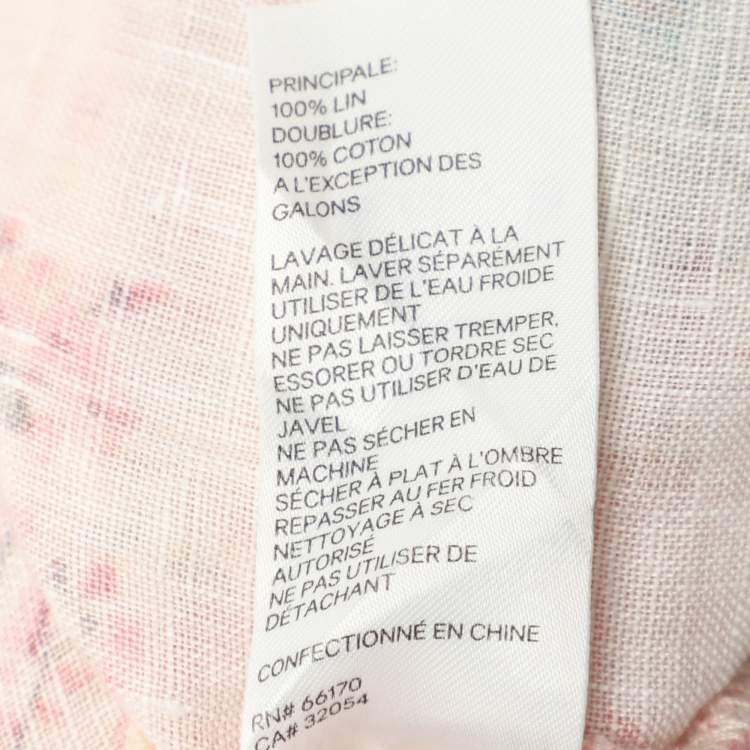 مملوكة مسبقًا Zimmermann Multicolor Printed Linen Laelia Dress M