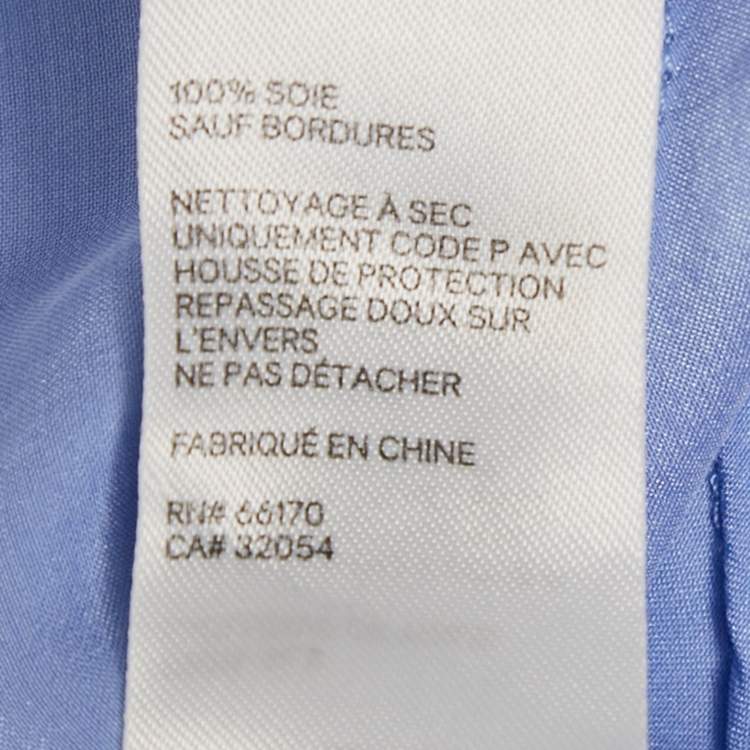 مملوكة مسبقًا Zimmermann Blue Satin Silk Ruffled Wrap Dress XL