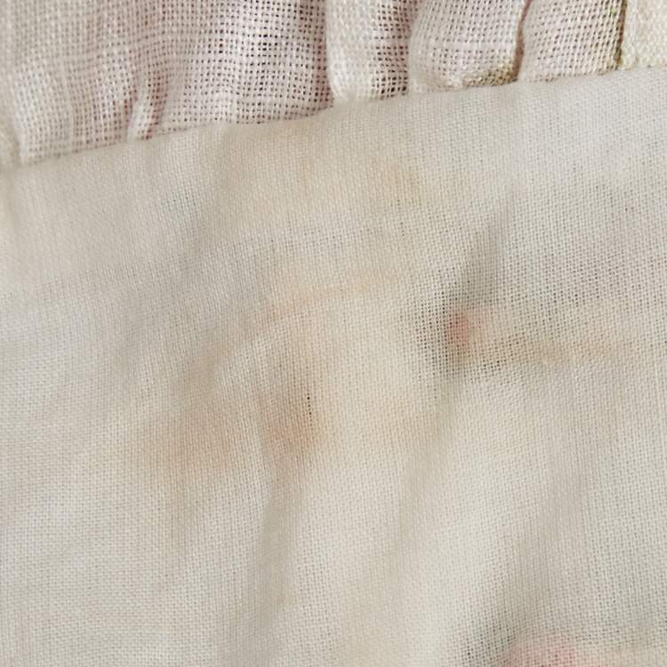 Pre Owned Zimmermann White Floral Print Linen Honour Corset Mini Dress M