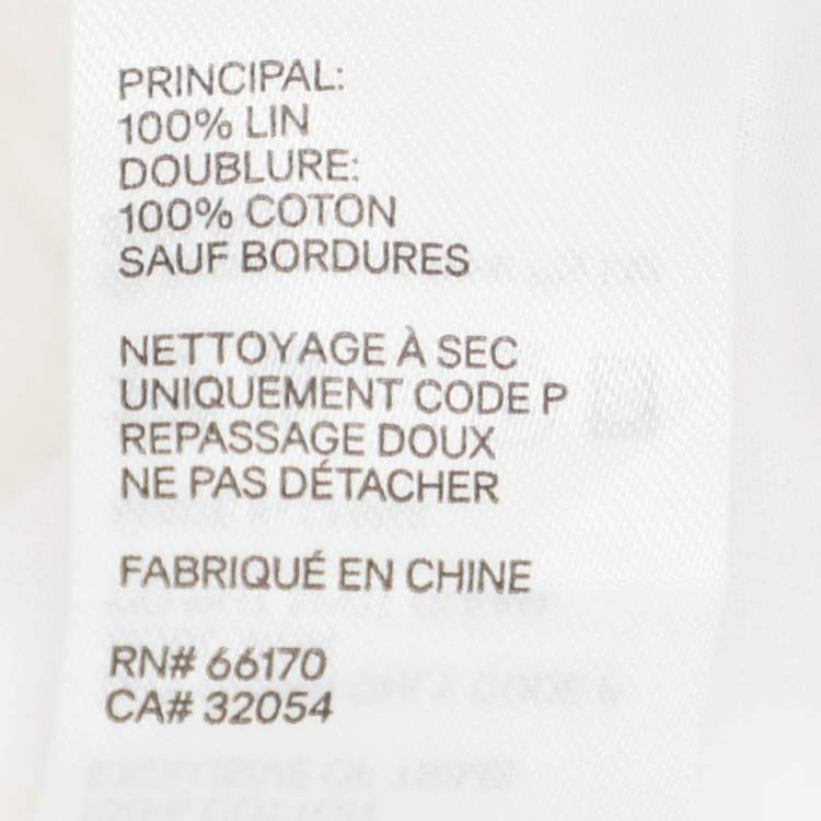 Pre Owned Zimmermann White Linen Maxi Dress M