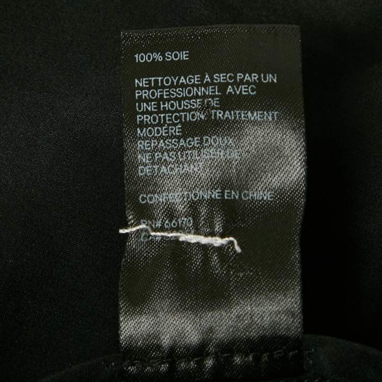 Pre Owned Zimmermann Black Silk Mini Wrap Dress S