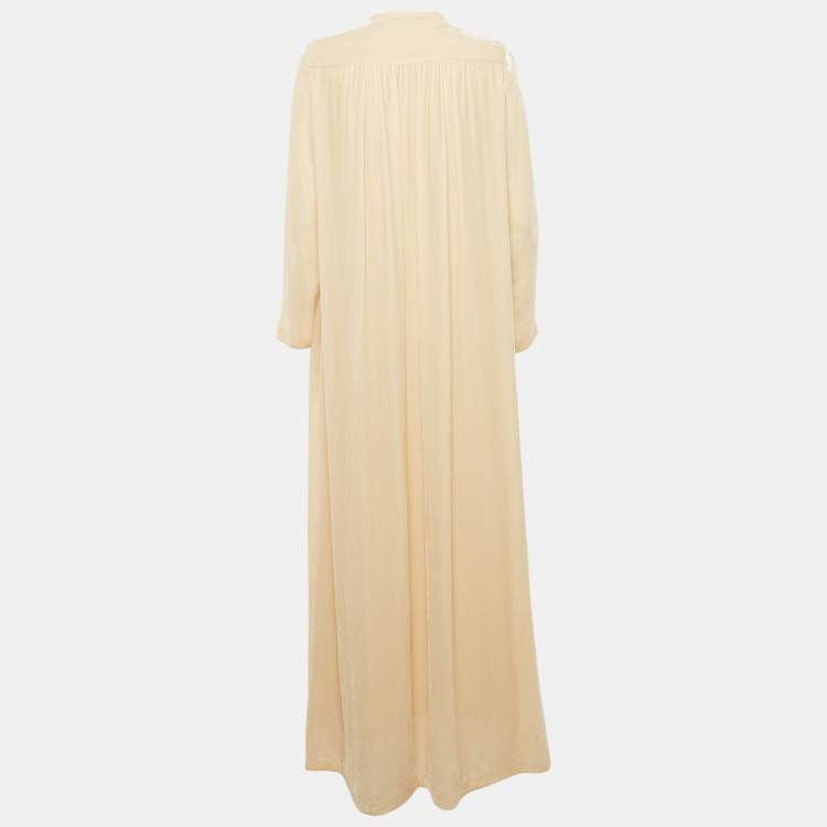 مملوكة مسبقًا Zimmermann Cream Velvet Maxi Dress S