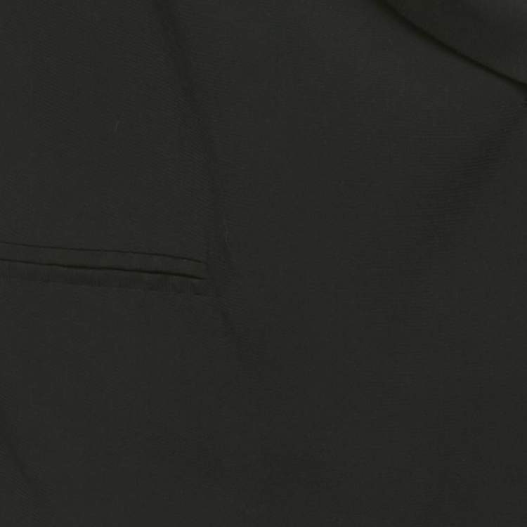 Pre Owned Zimmermann Black Crepe and Lace Asymmetric Blazer M