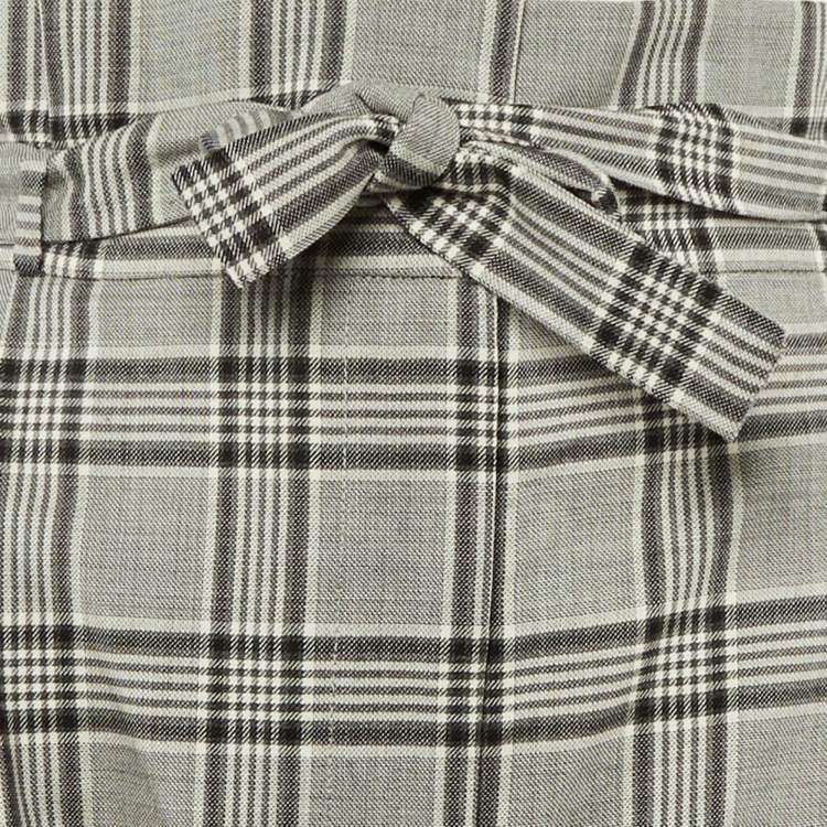 Pre Owned Zimmerman Black /Grey Checkered Print Wool Trousers L