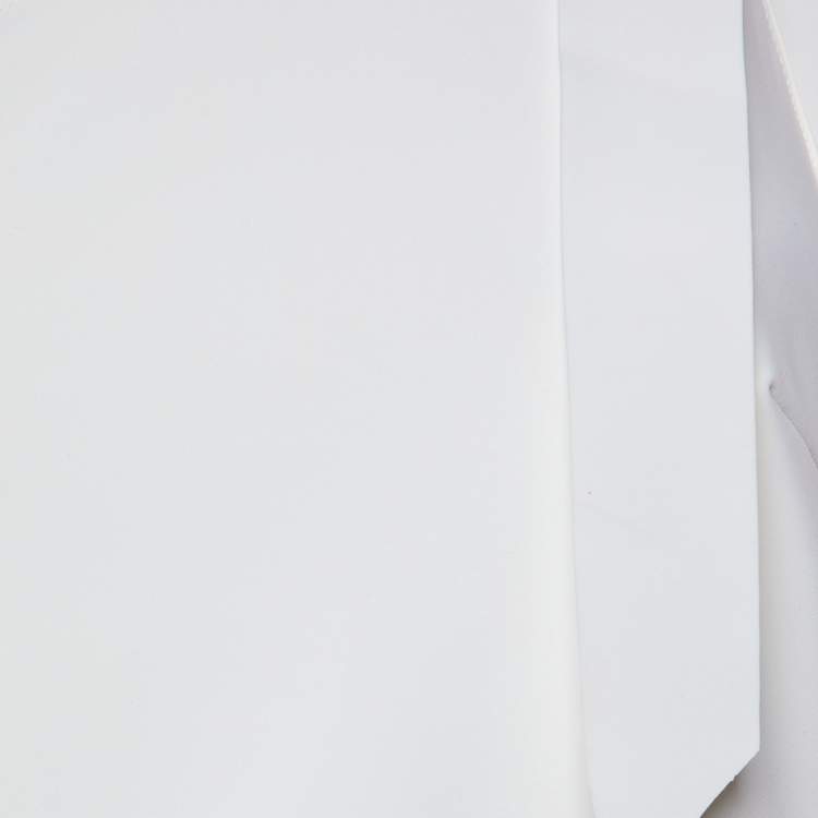 Pre Owned Zimmermann White Synthetic Bow Detail One Shoulder Zinnia One Piece Swimsuit L