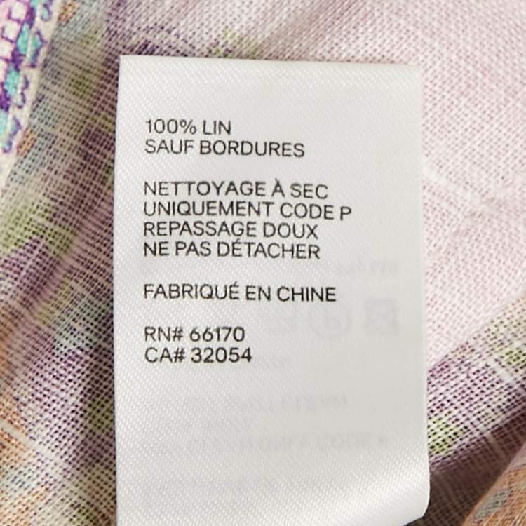 مملوكة مسبقًا Zimmermann Multicolor Printed Linen Lola Cuffed Playsuit M