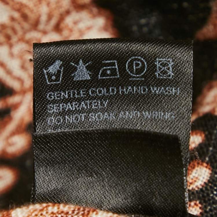 Pre Owned Zimmermann Black Floral Print Linen Tiered Off- Shoulder Dress M