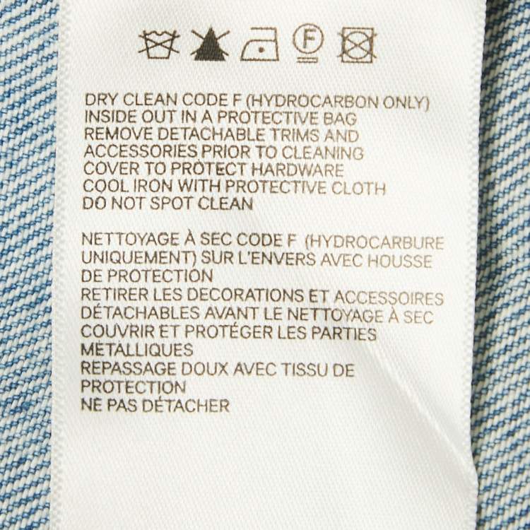 مملوكة مسبقًا Zimmermann Blue Denim Crush Embellished Mini Dress L