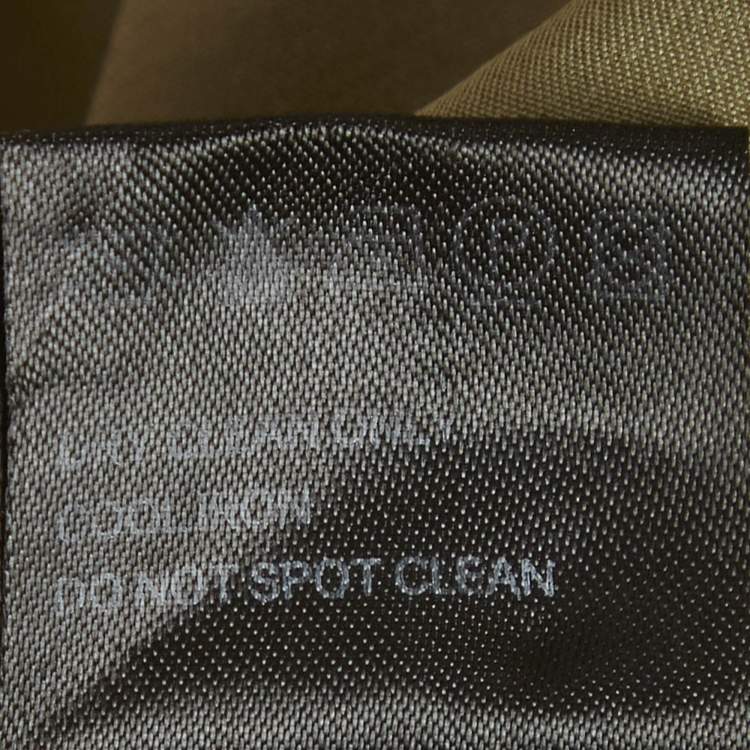 Pre Owned Zimmermann Green Silk Ruffle Mini Dress L