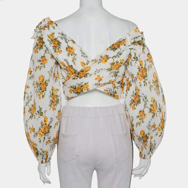 Pre Owned Zimmermann Golden Surfer Bodice Top S