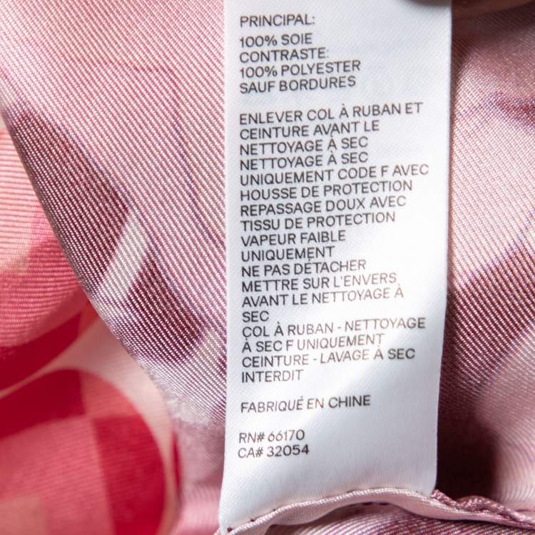 Pre Owned Zimmermann Pink Floral Printed Silk Belted Midi Shirt Dress M