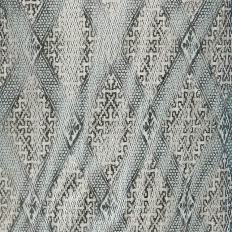 مملوكة مسبقًا Zimmermann Green/Navy Blue Patterned Knit Beach Cover Up Dress L
