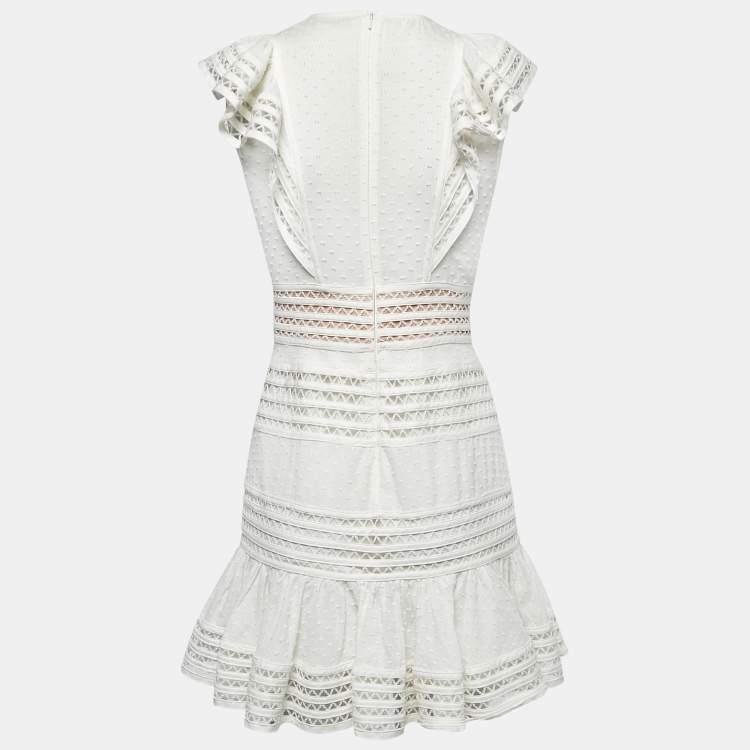 Zimmermann white outlet lace dress