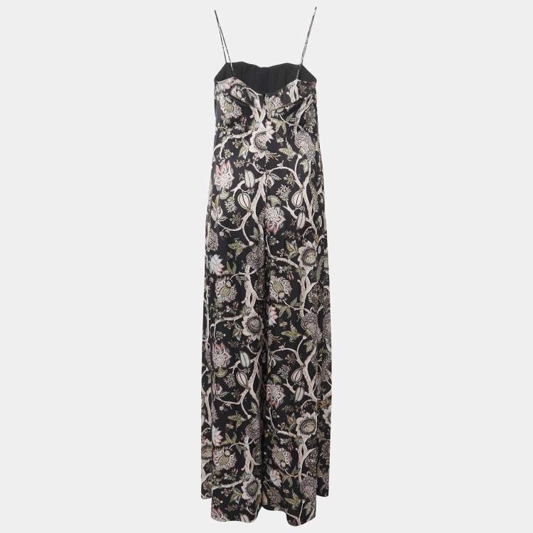 Zimmermann black floral outlet dress