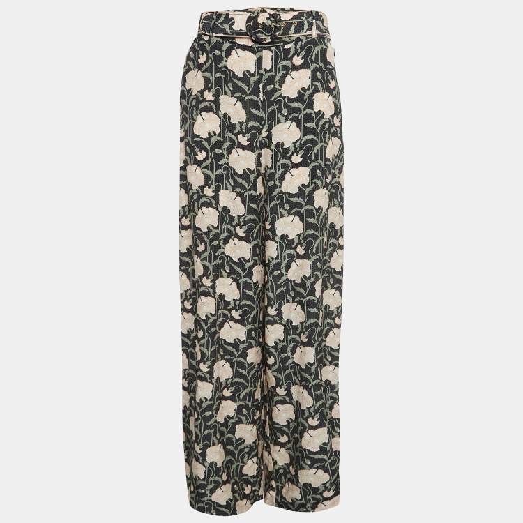 Black Daisy Floral Trousers - Want That Trend