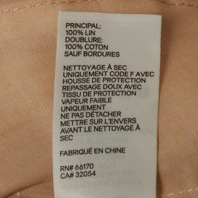 Pre Owned Zimmermann White Embroidered Linen Wide Legs Pants M