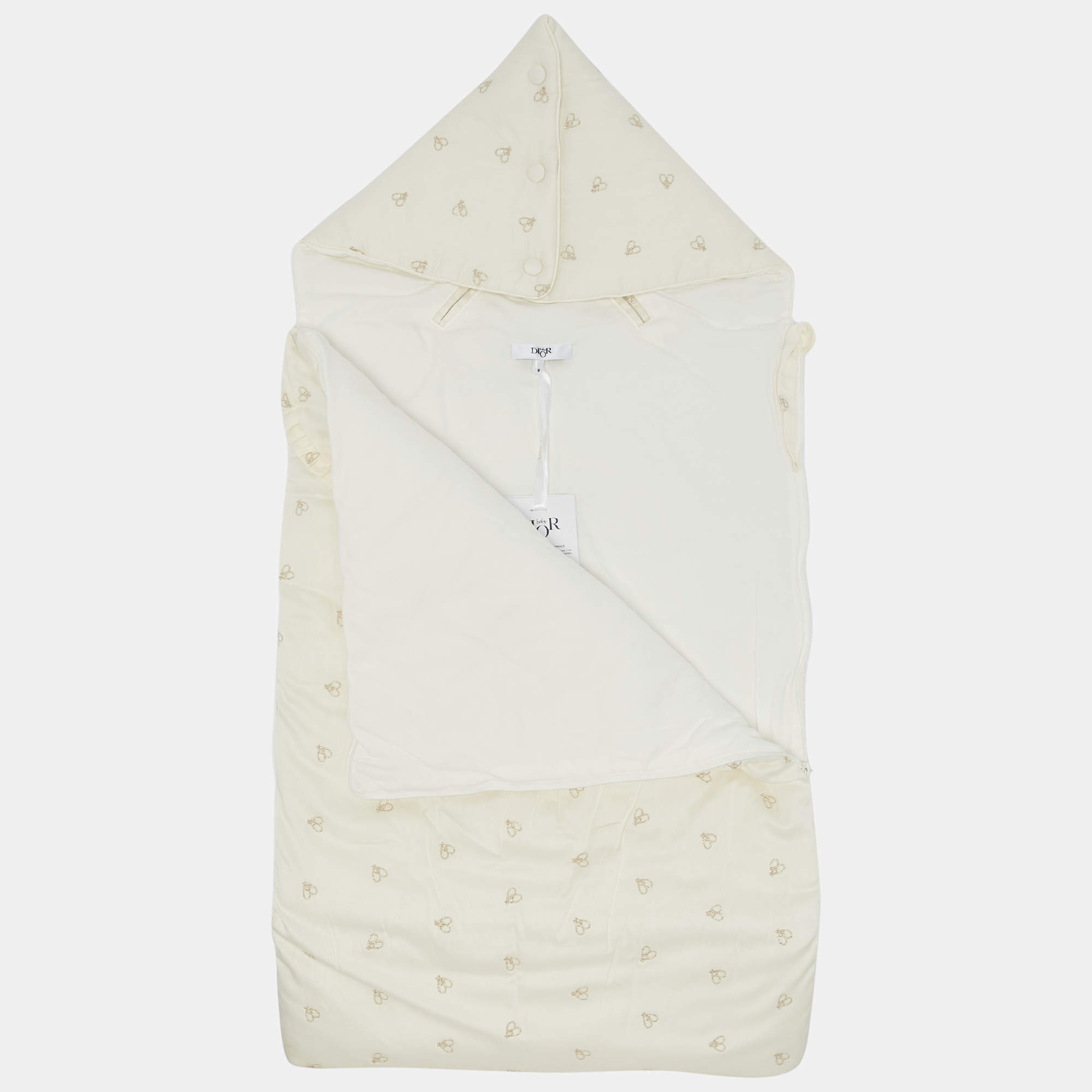 Baby Dior Cream Embroidered Sleeping Bag