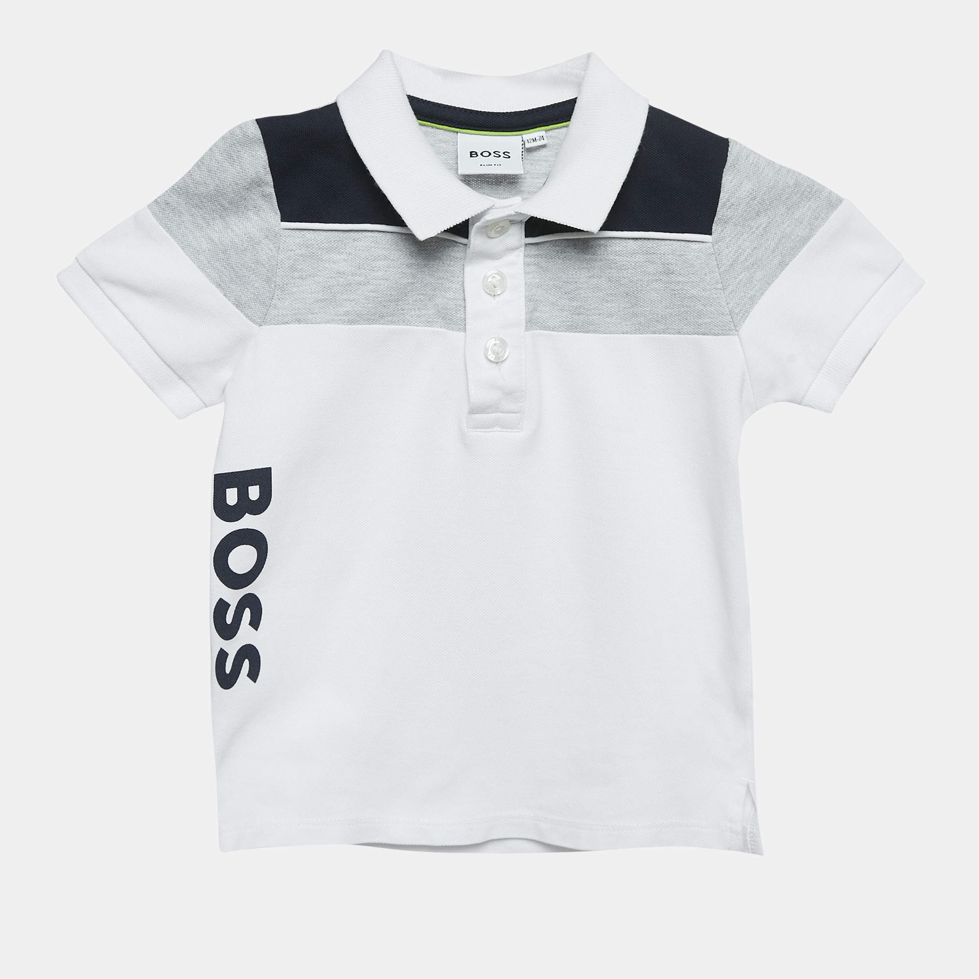 Boss By Hugo Boss White Slim Fit Polo T-Shirt 12 M
