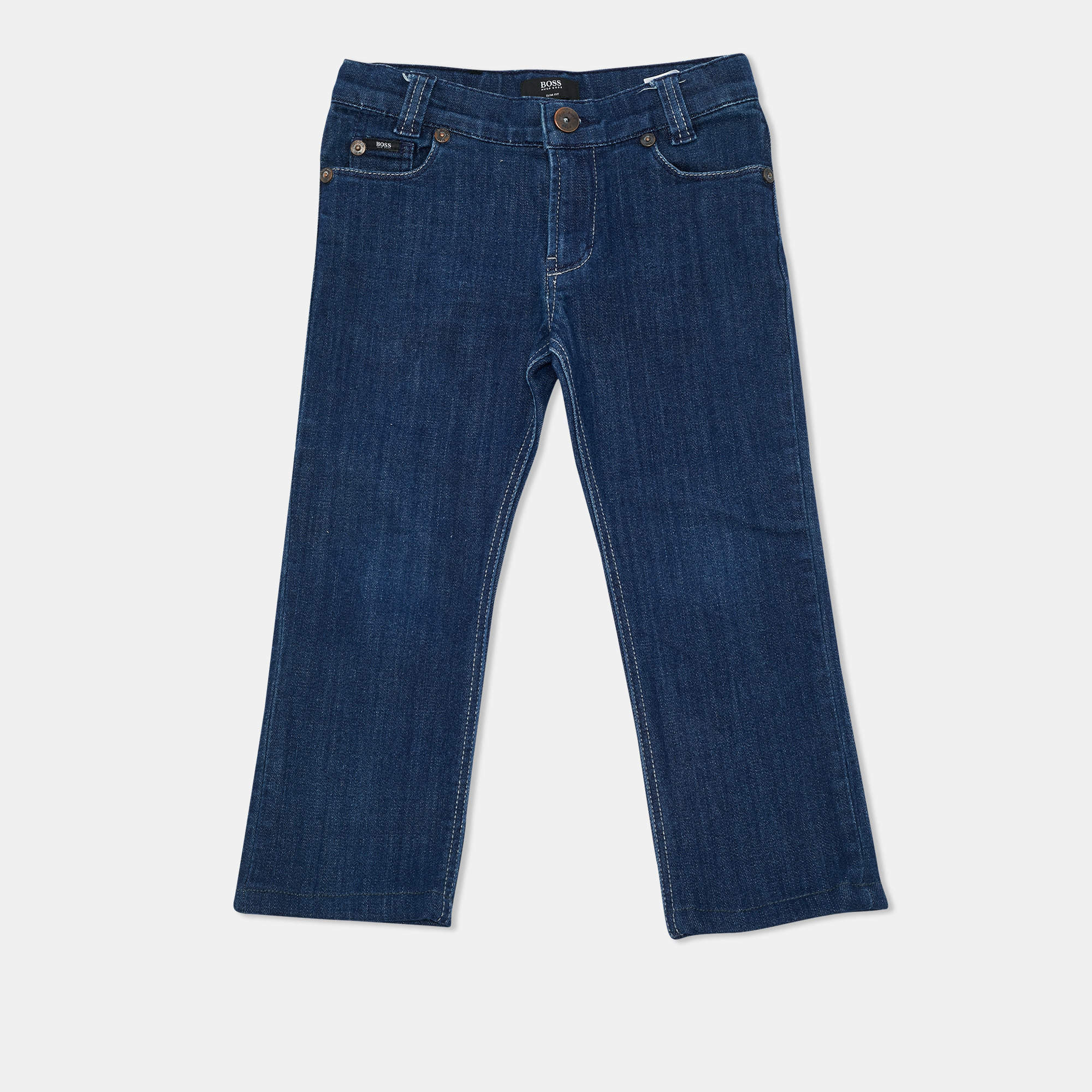 Pre Owned Boss By Hugo Boss Kids Navy Blue Denim Skinny Jeans 5 Yrs 21"