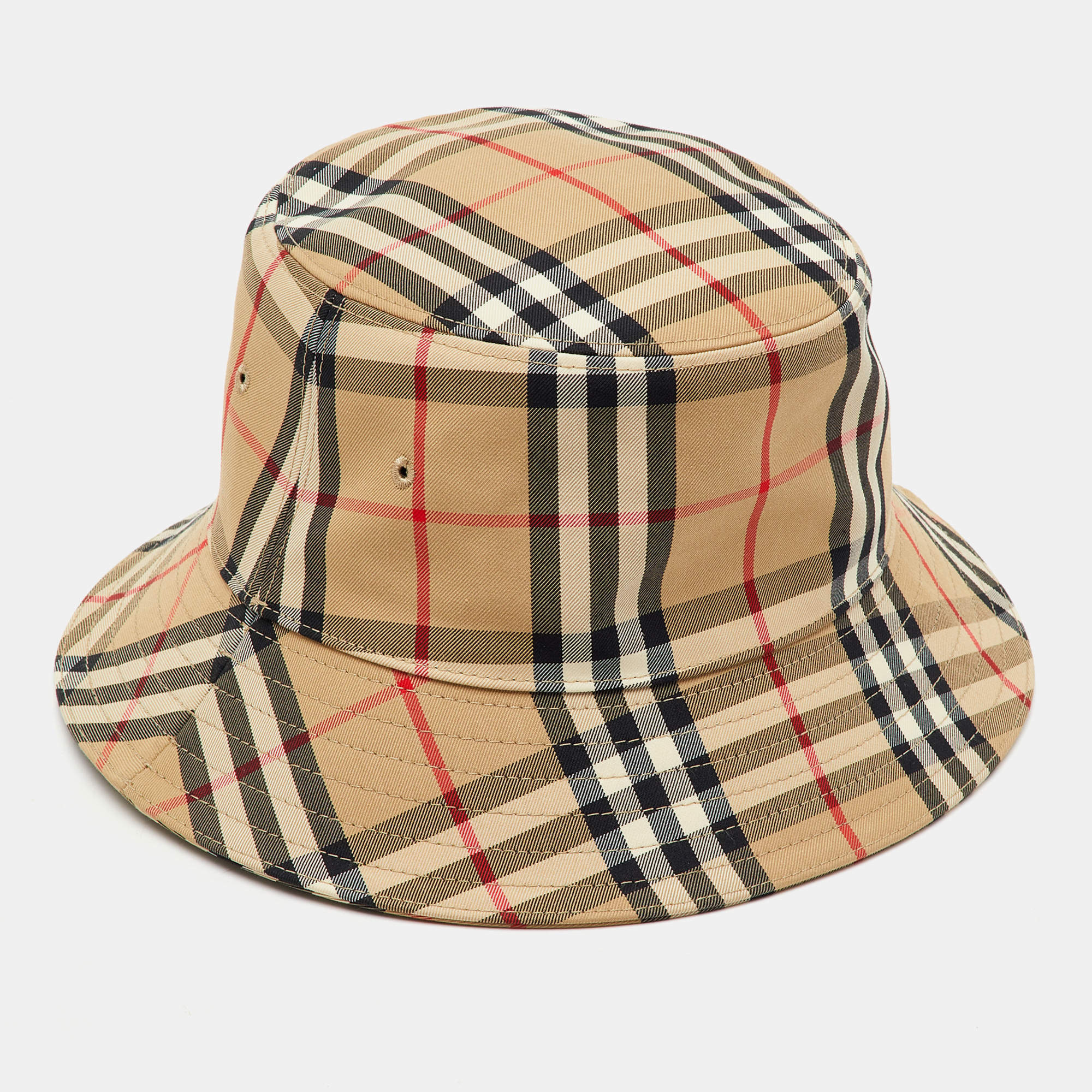 Burberry Beige Vintage Check Bucket Hat 8-12Y