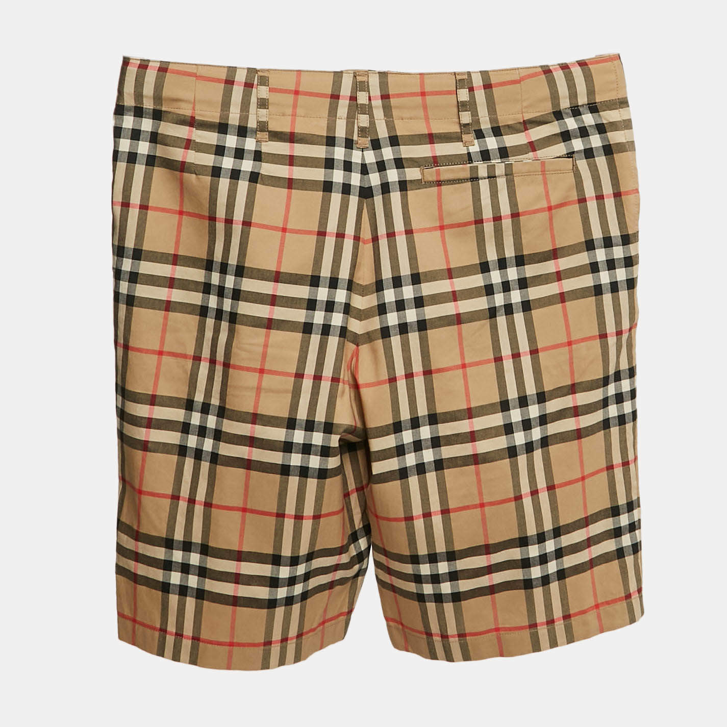 Burberry Kids Beige Checks Cotton Bermuda Shorts 12 Yrs Burberry TLC