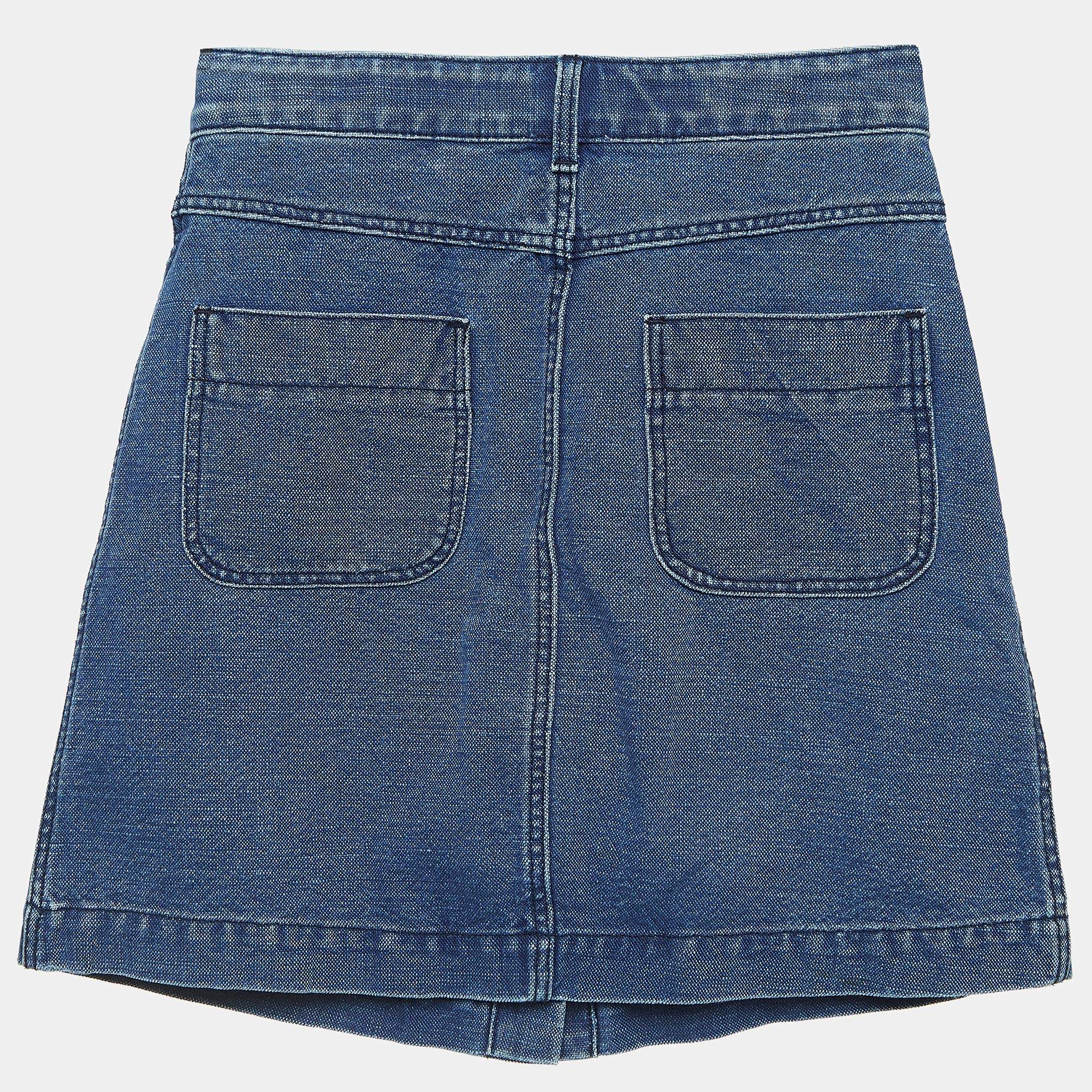 Burberry girls denim skirt hotsell