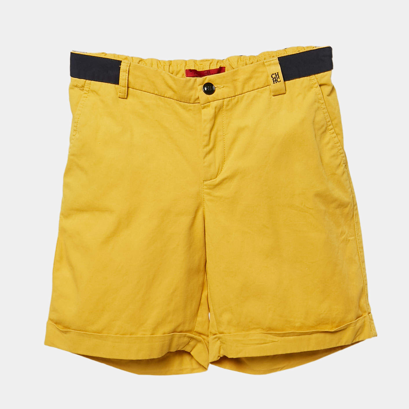 Pre Owned CH Carolina Herrera Kids Yellow Cotton Shorts 10 Yrs
