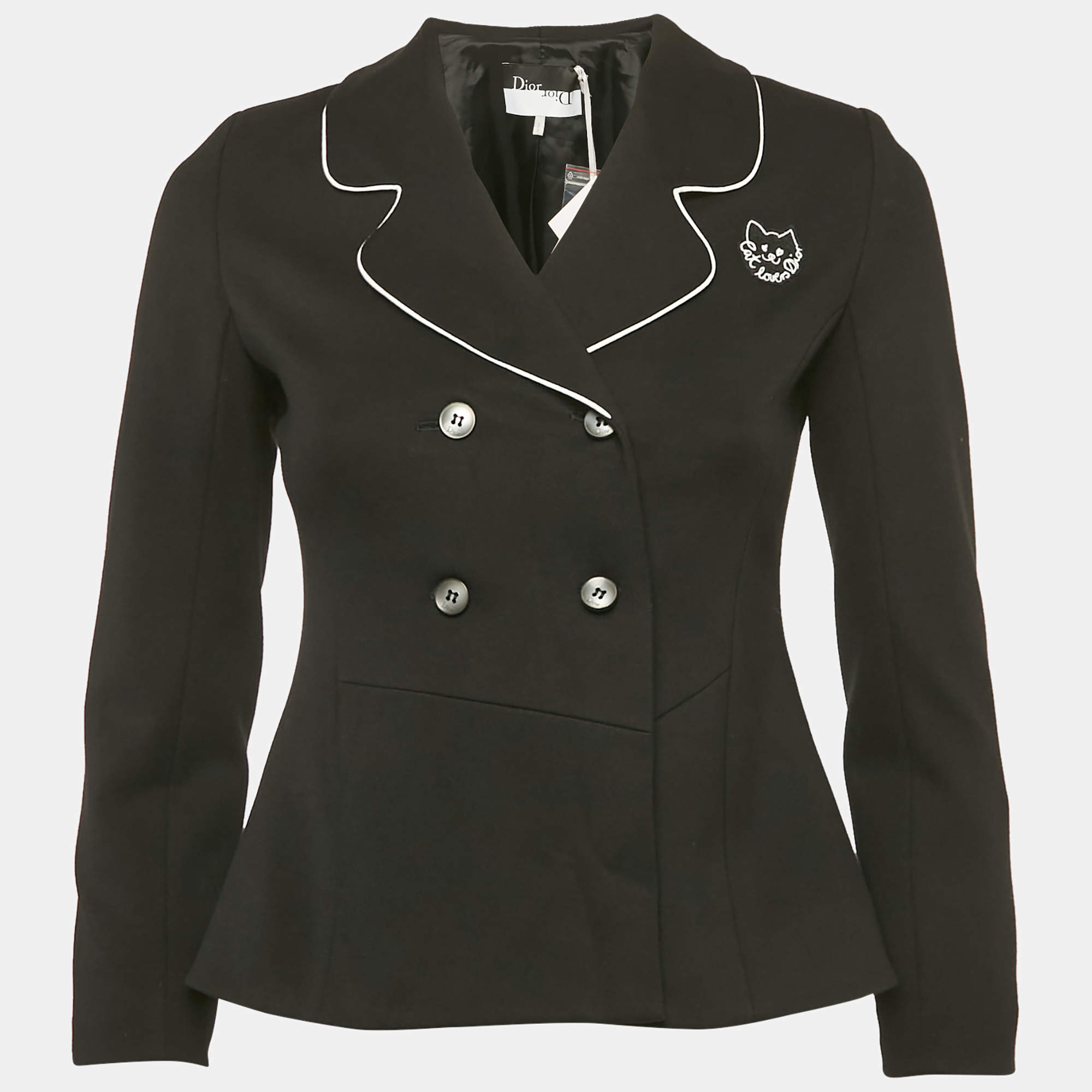Dior Kids Black Crepe Tailored Blazer 12 Yrs 