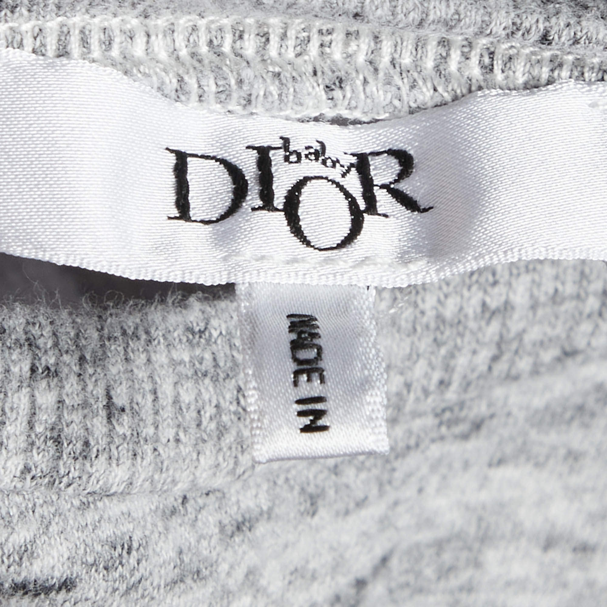 Baby Dior ジャガード　トップス Baby Dior Blue Cotton Knit Gradient Logo T-shirt and Shorts Set 6