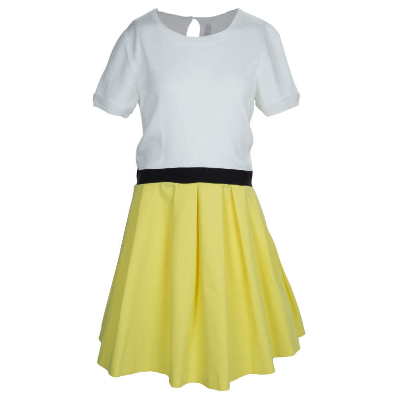 Dior Colorblock Pleated Short Sleeve Dress 12 Yrs