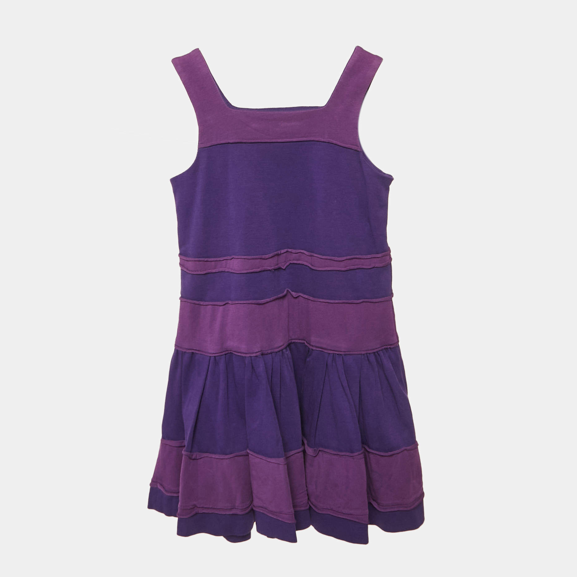 Dior Kids Purple Cotton Knit Sleeveless Dress 4 Yrs