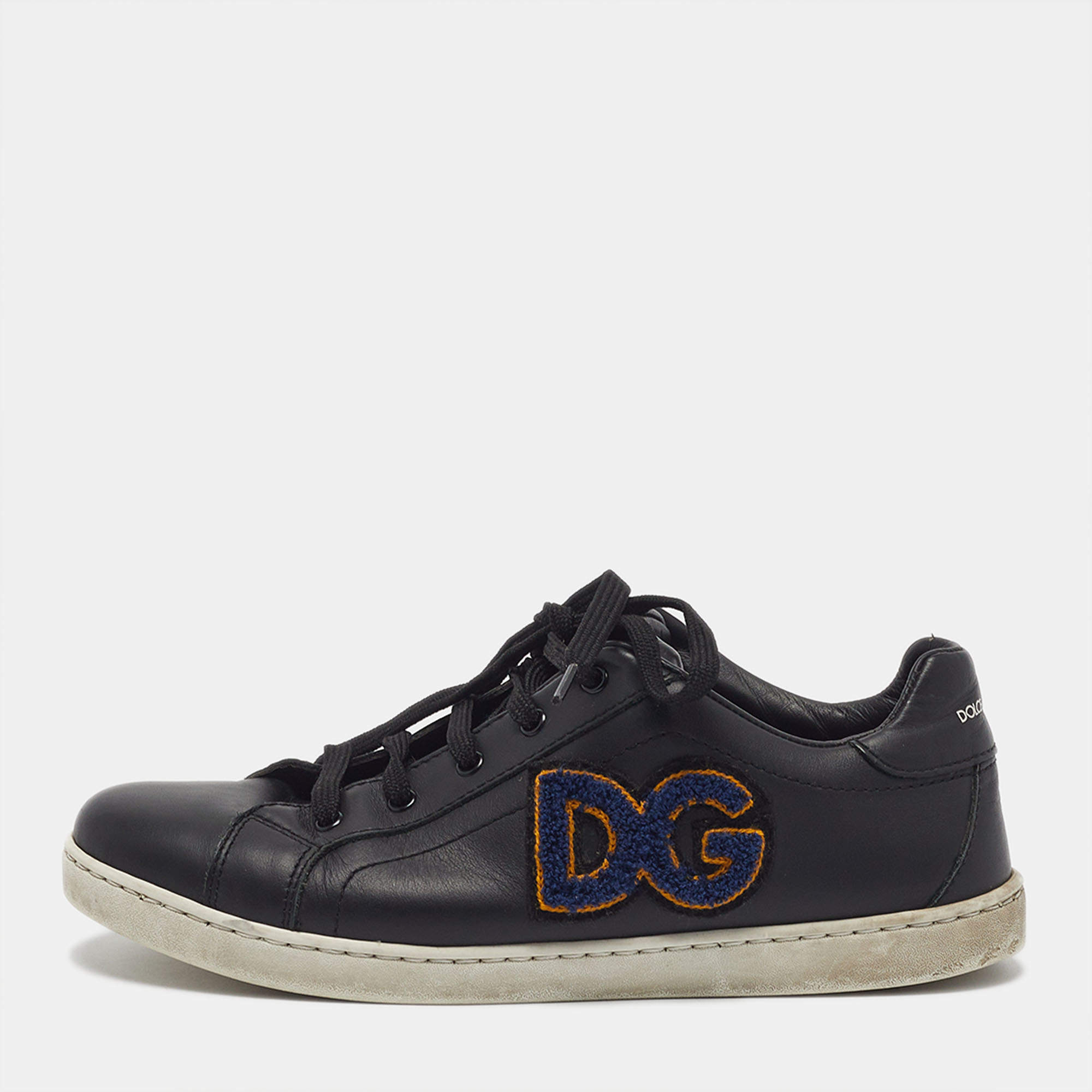 Pre Owned Dolce & Gabbana Portofino Size 35 Leather Sneakers 