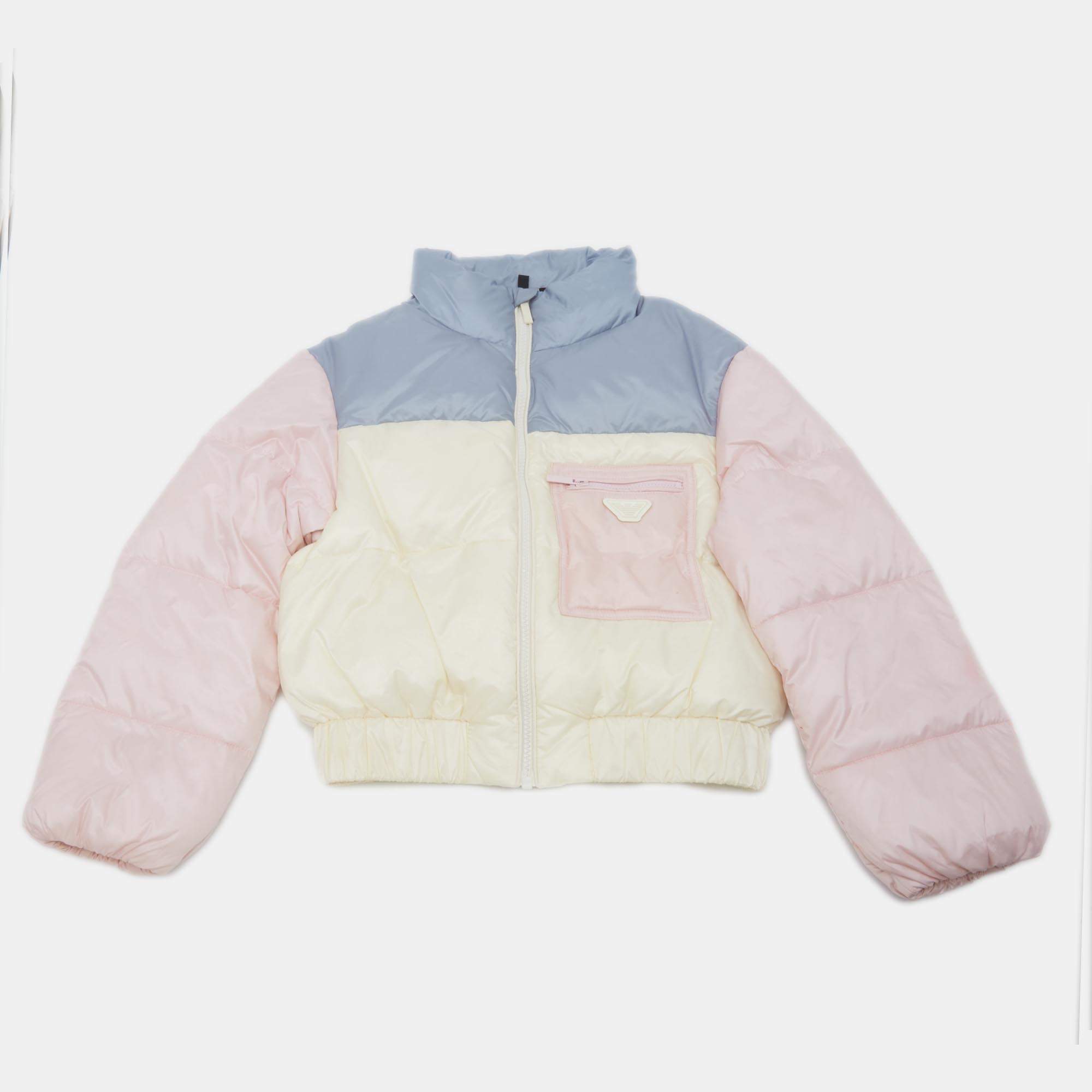 Pre Owned Emporio Armani Multicolour Nylon Puffer jacket 8Yrs