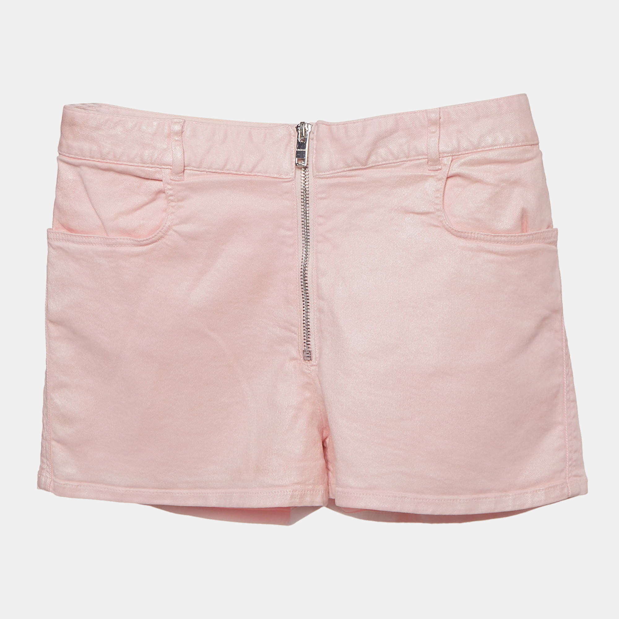 Pre Owned Givenchy Kids Pink Denim Regular Fit Shorts 12+Yrs