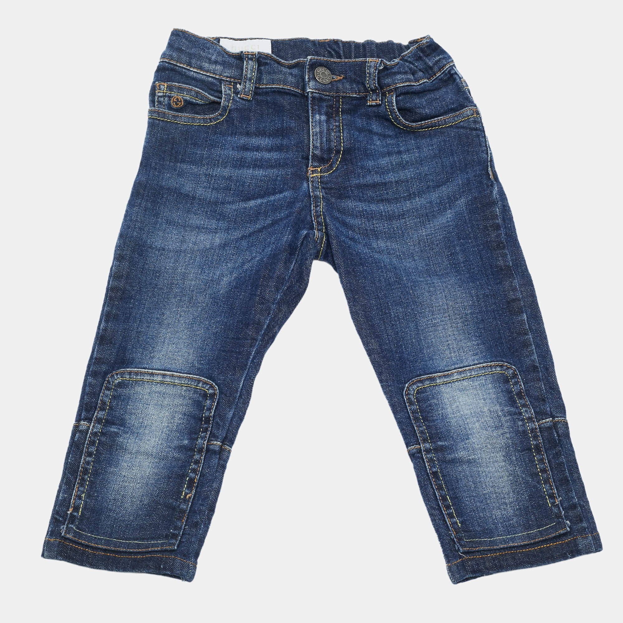 مملوكة مسبقًا Gucci Kids Blue Denim Jeans 4 Yrs