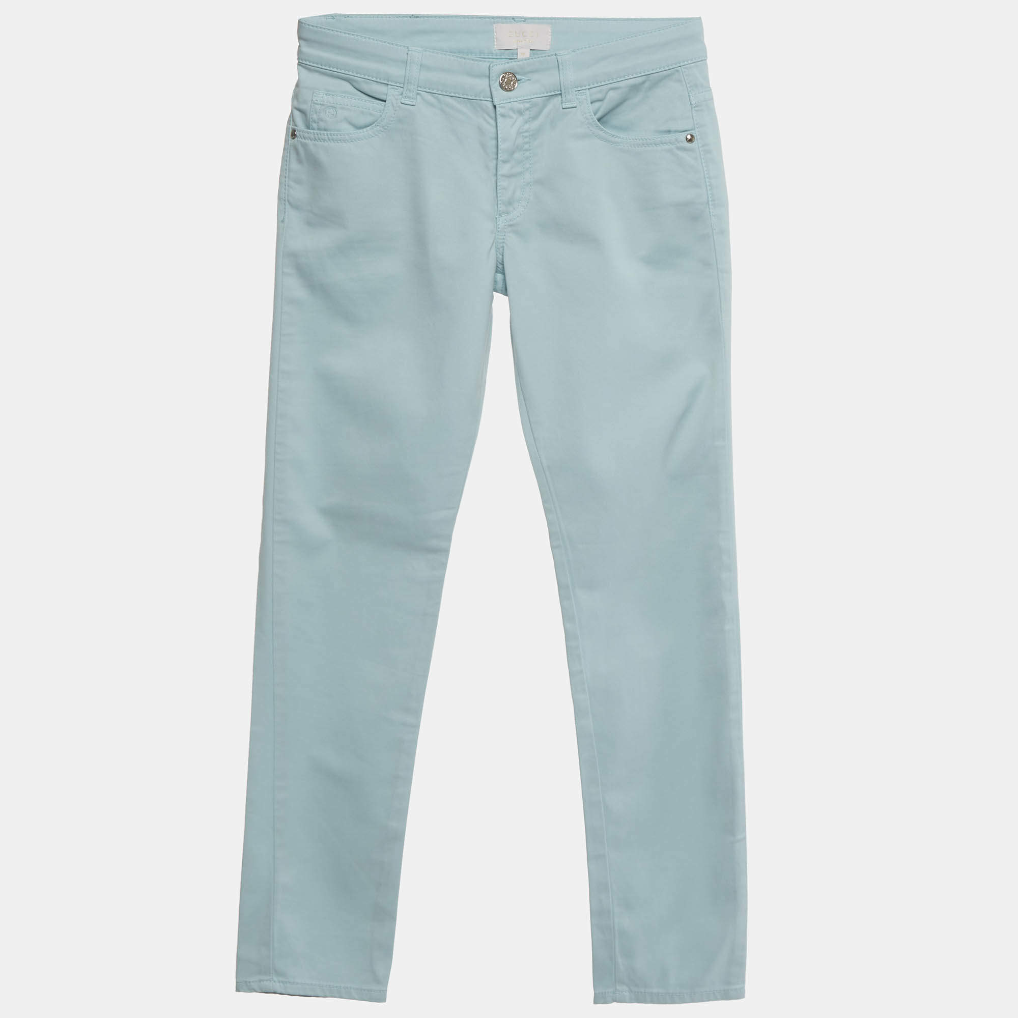 مملوكة مسبقًا \[جينز غووتشي دنيم أزرق مقاس عادي 10 سنوات\]