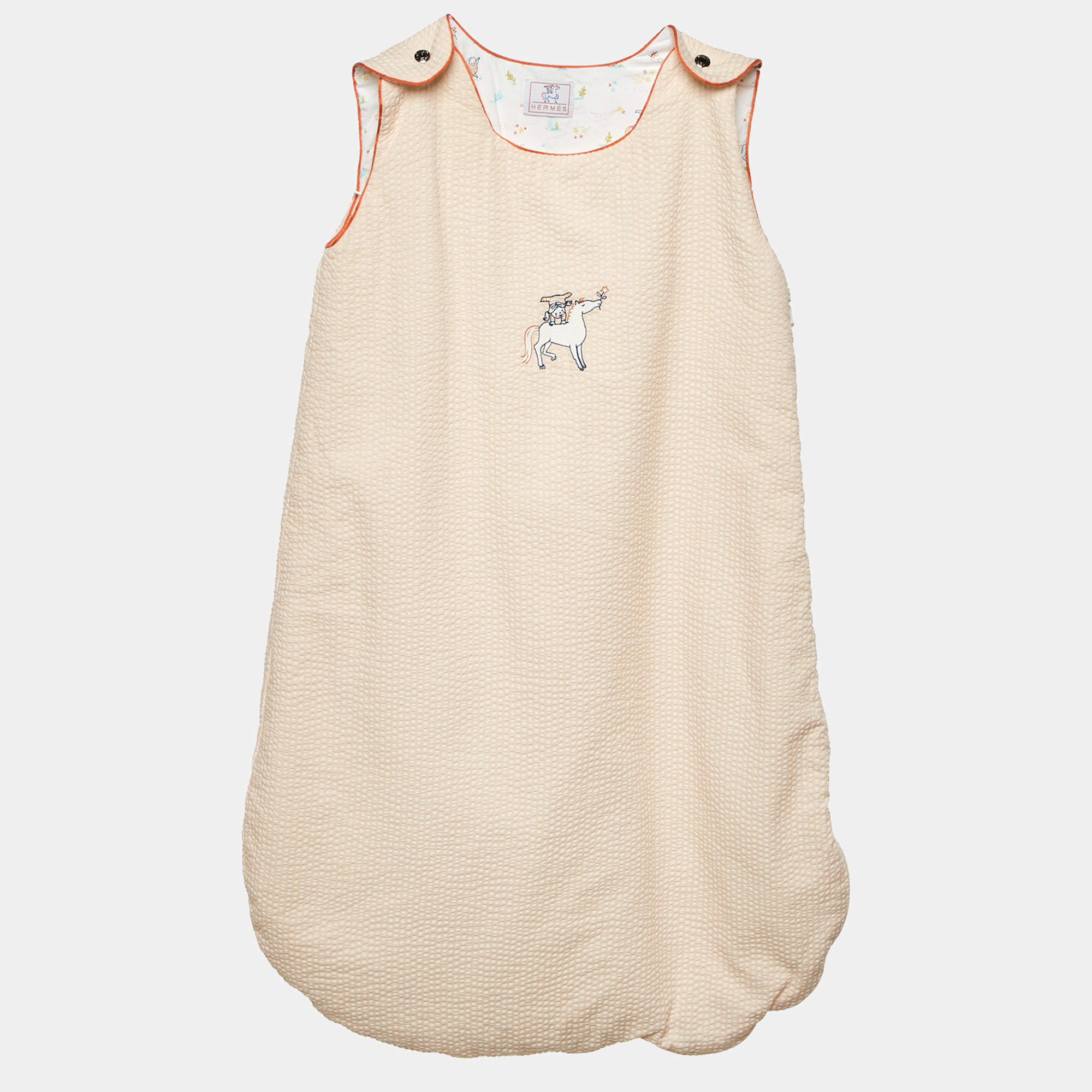 Pre Owned Hermes Melon Cotton Cabriole Sleeping Bag 