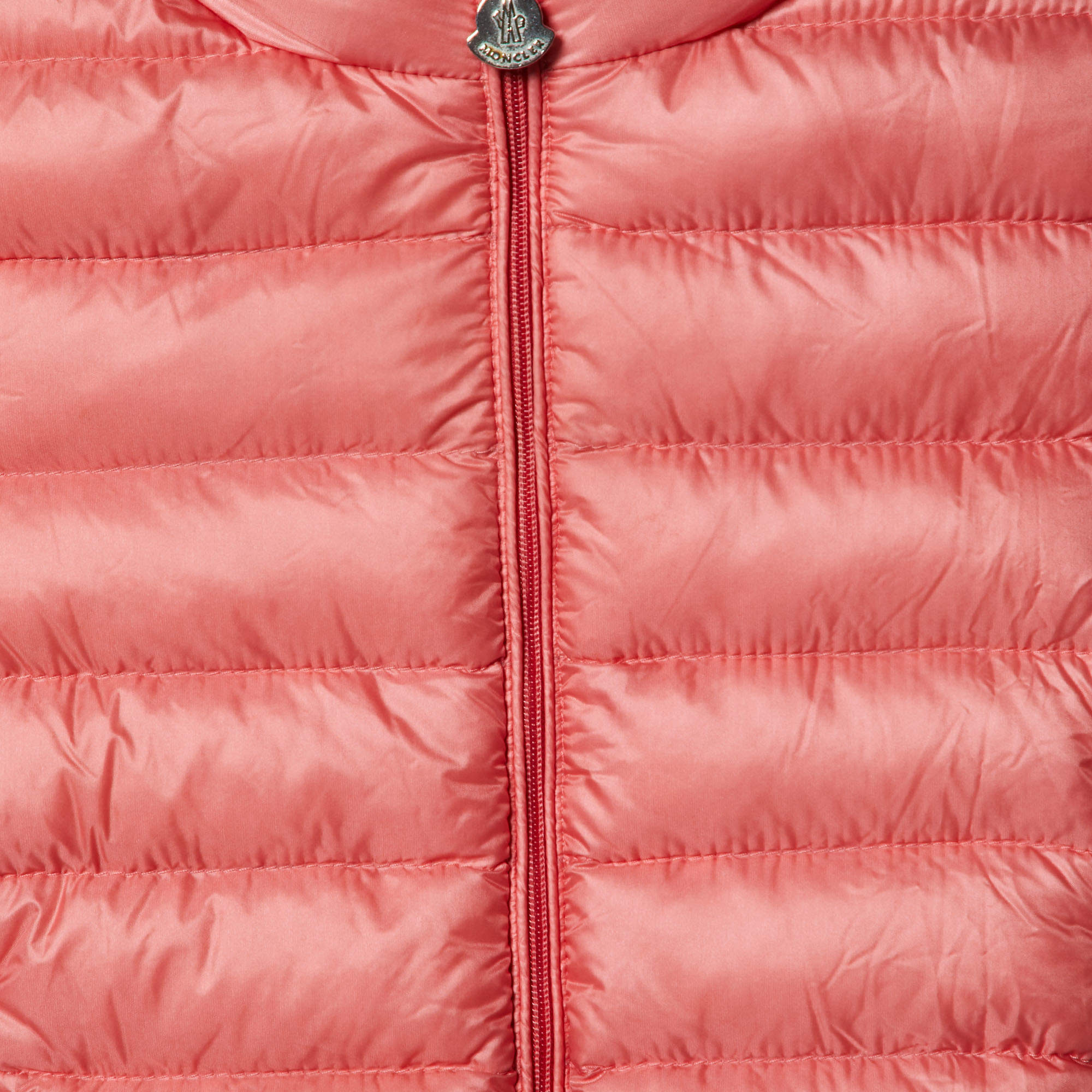 Moncler Pink Nylon New Iraida Padded Jacket 4Yrs TLC