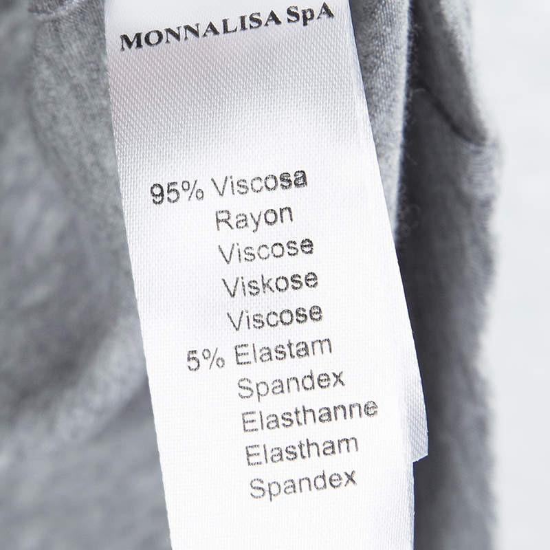 Monnalisa NY LON Grey Daisy Duck and Minnie Mouse Printed T