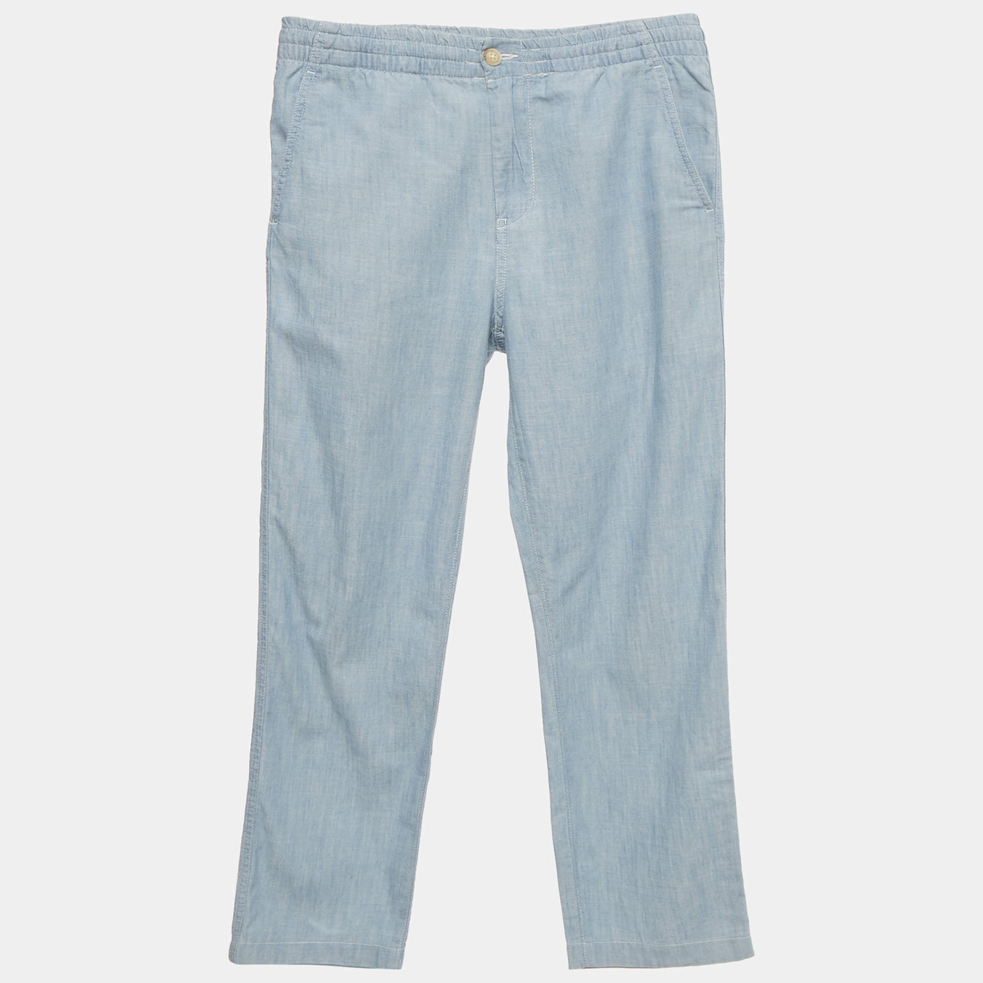 Pre Owned Polo Ralph Lauren Kids Blue Cotton Trousers 12Yrs