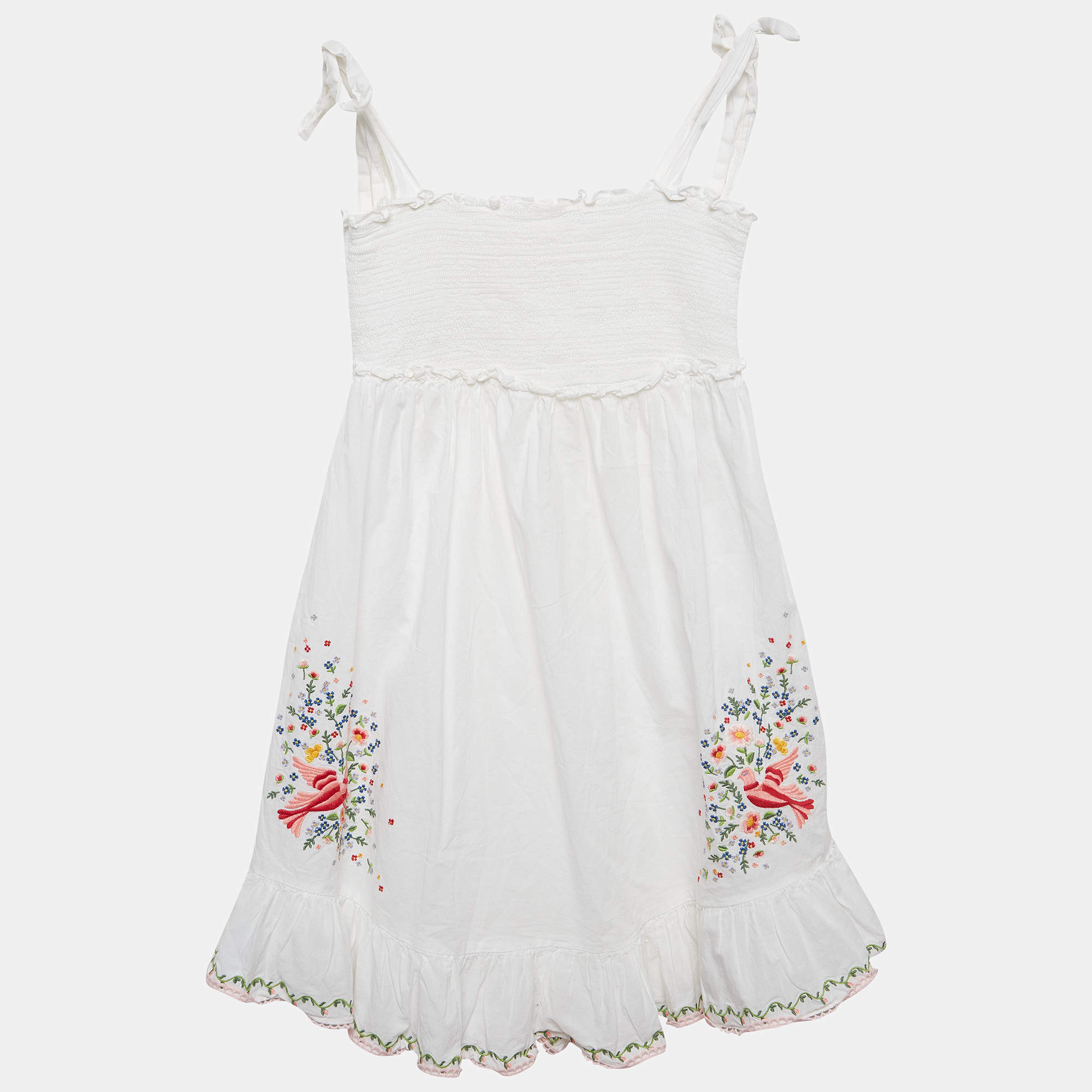 Zimmermann White Embroidered Cotton Dress (10 Yrs)