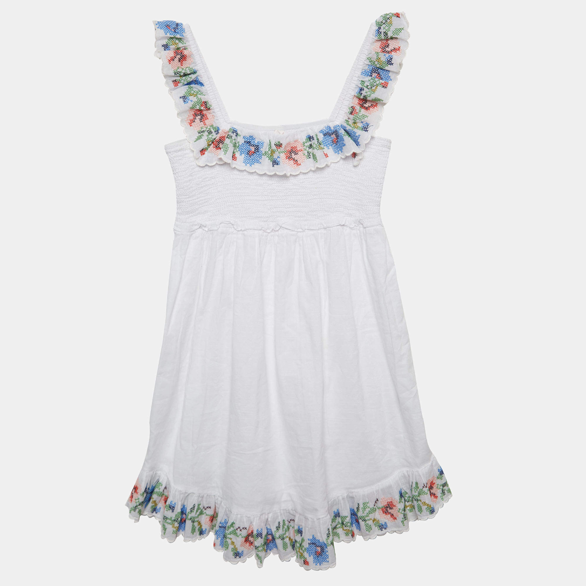 Zimmermann White Embroidered Cotton Dress (10 Yrs)