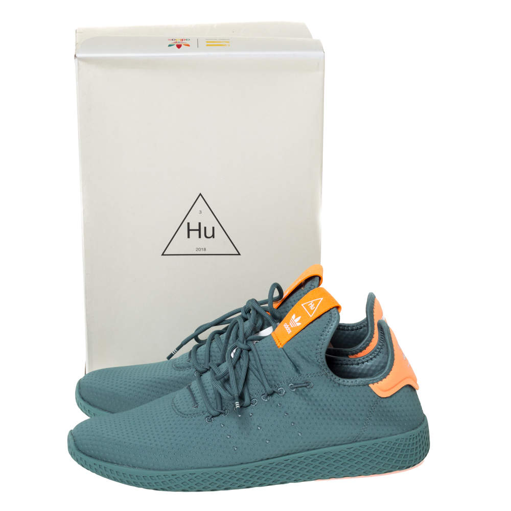 Adidas Mens Originals Pharrell Williams Tennis Hu Shoes (Raw Green