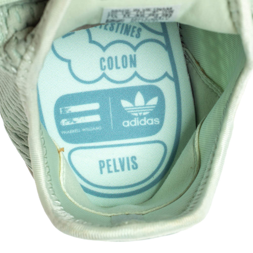 Pharrell Williams x Adidas Mint Green Cotton Knit PW Tennis Hu Sneakers  Size 46 Adidas