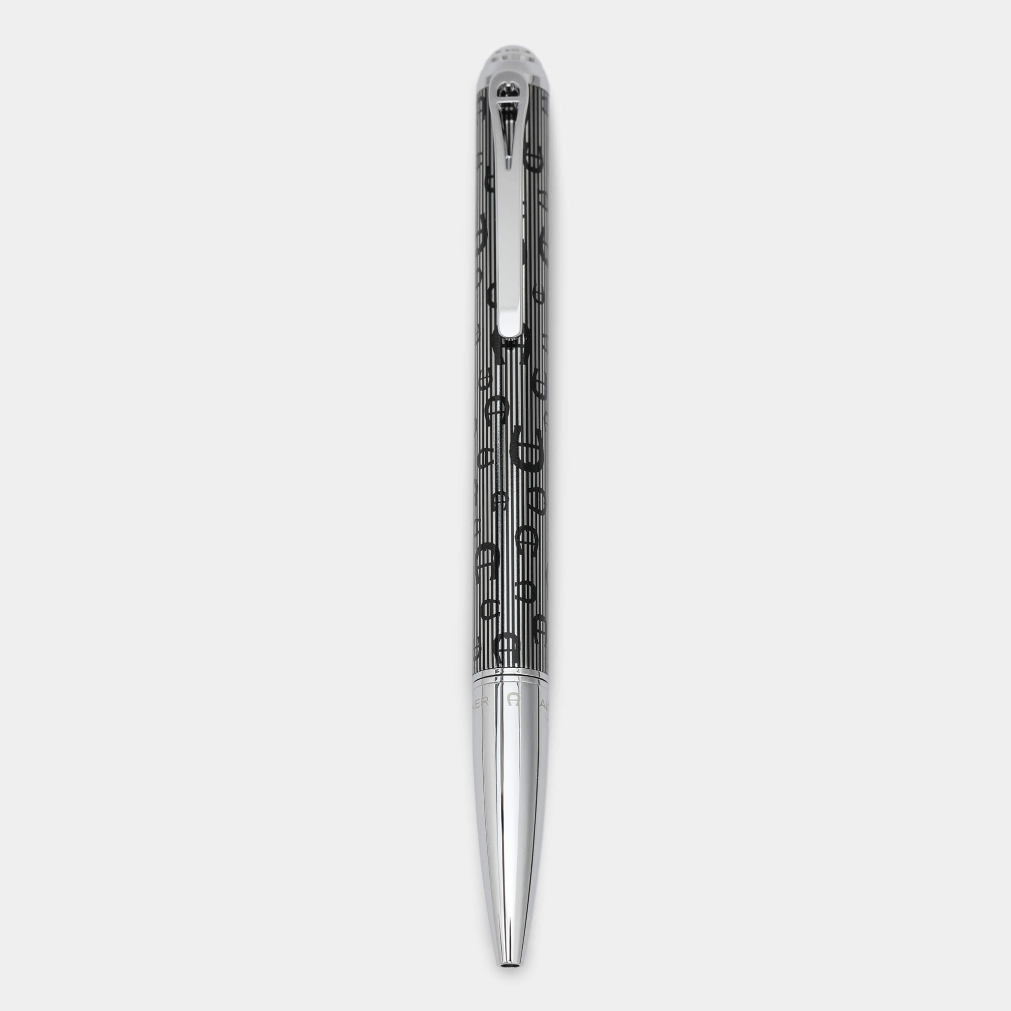 Pre Owned Aigner Silver Tone Metal Bellini Pieno Ballpoint Pen
