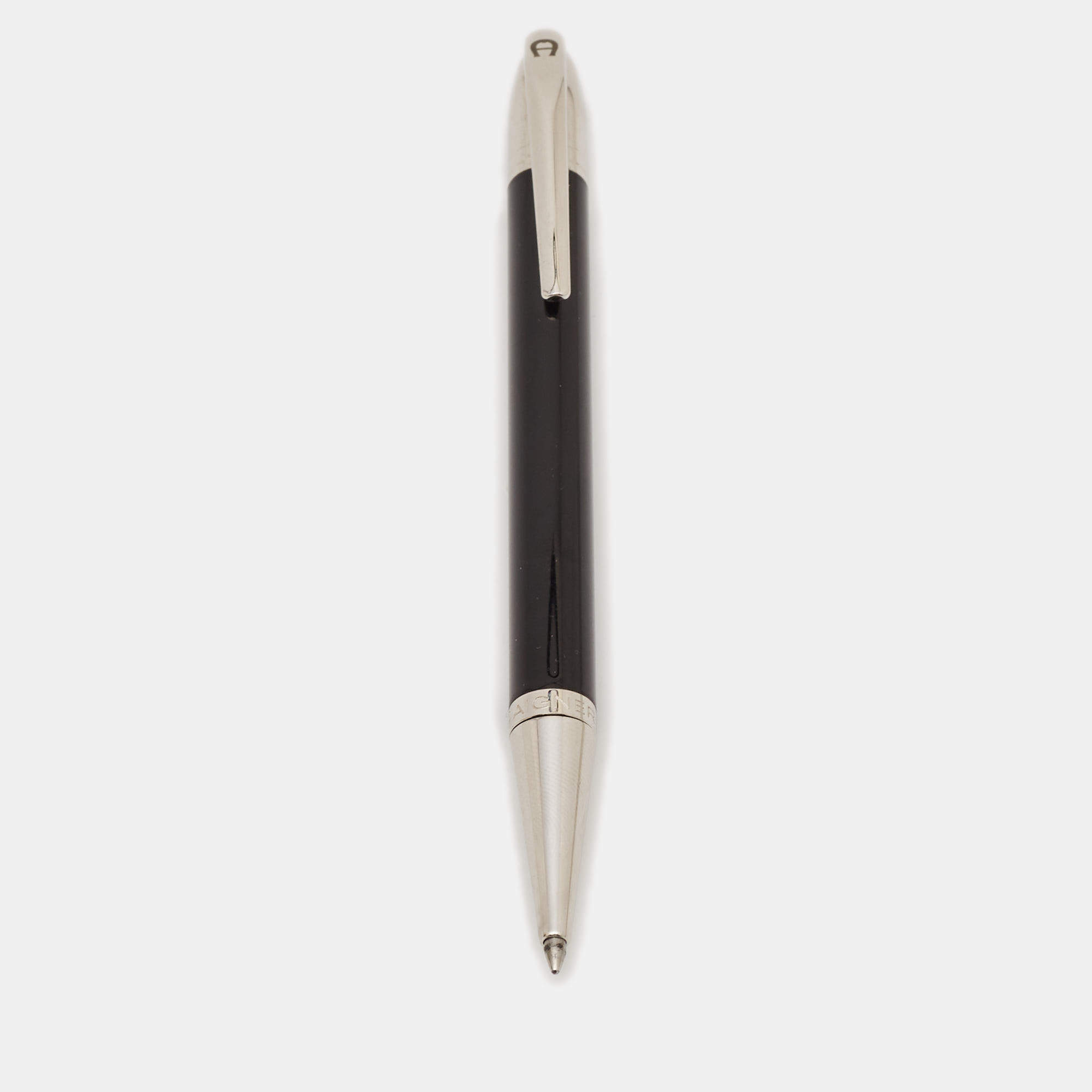 Aigner Resin Silver Tone Ballpoint  Pen
