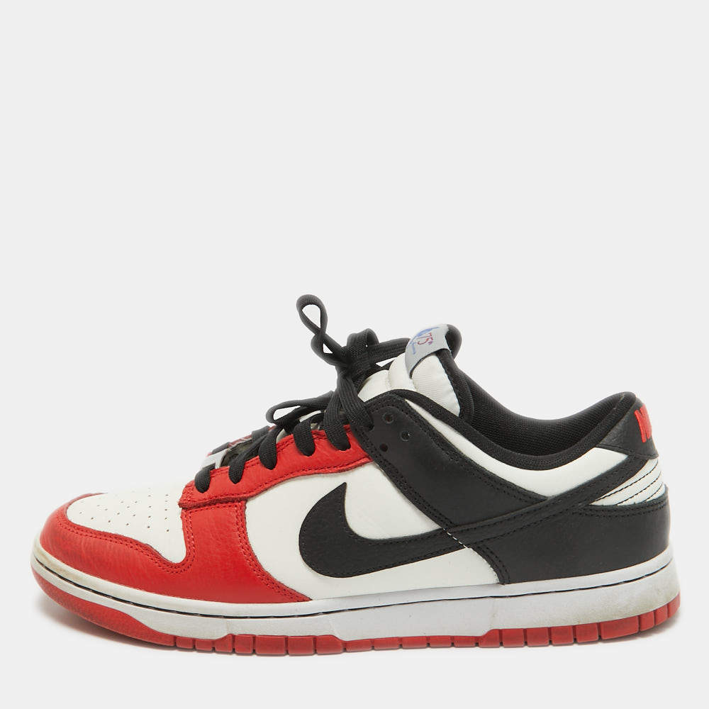 Pre Owned Air Jordans Multicolor Leather Air Jordan 1 Lace Up Sneakers Size 44