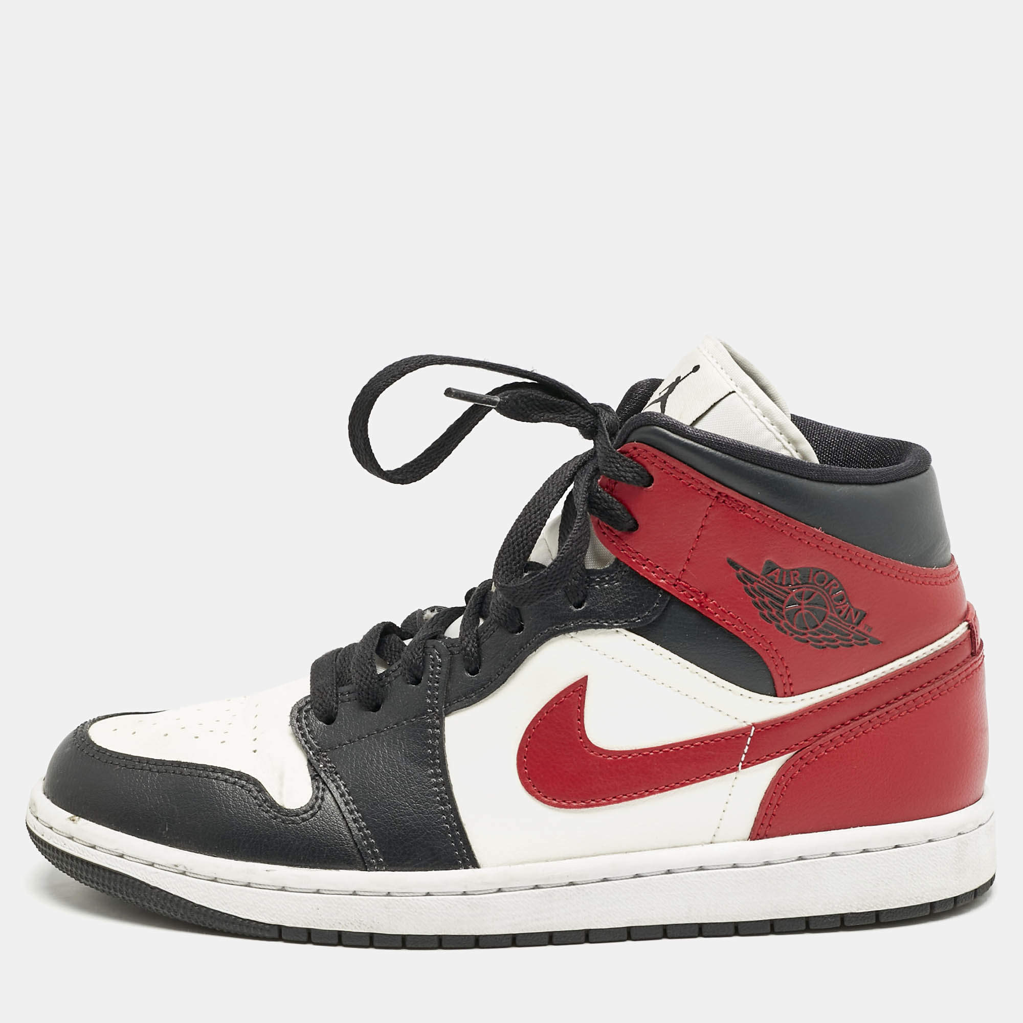 Air Jordans Multicolor Leather Air Jordan 1 High Top Sneakers Size 41