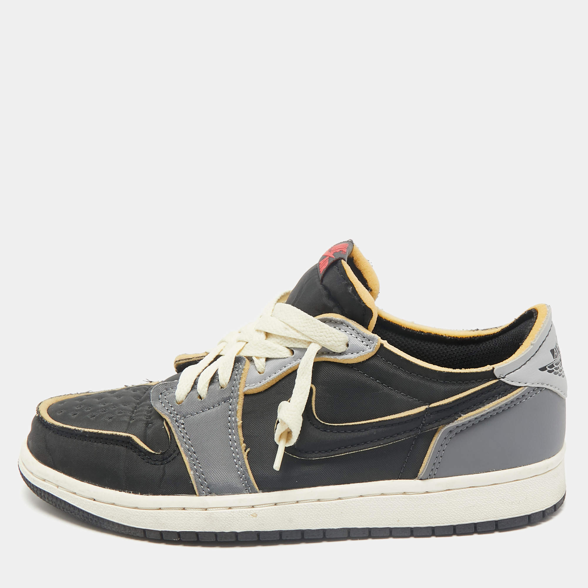 Air Jordans Multicolor Leather Jordan 1 Low OG Bleached Coral Sneakers Size 40
